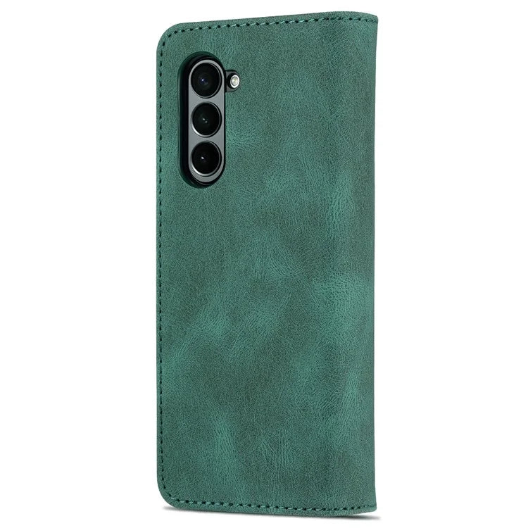 AZNS For Samsung Galaxy Z Fold6 5G Case Leather Phone Cover with Wallet Stand