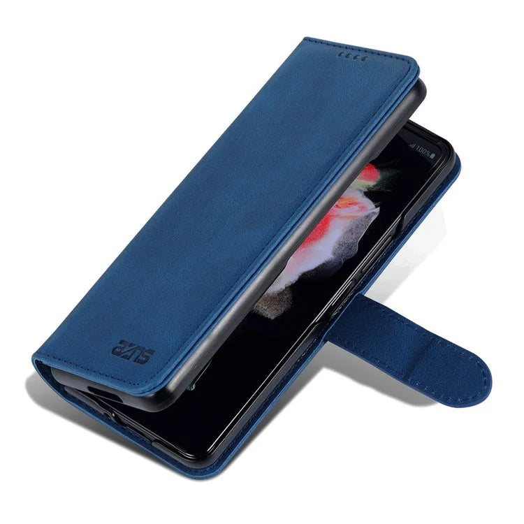 AZNS For Samsung Galaxy Z Fold6 5G Case Leather Phone Cover with Wallet Stand