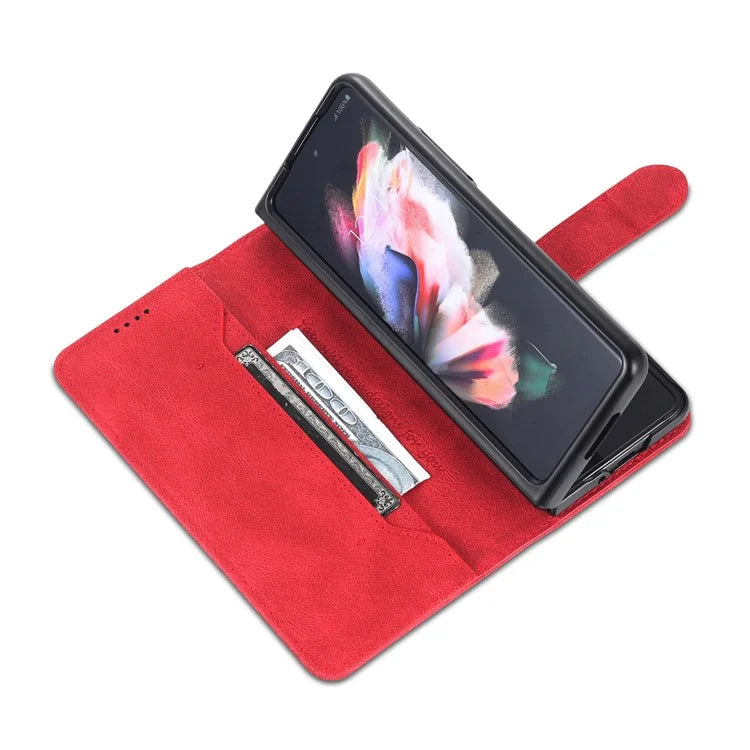 AZNS For Samsung Galaxy Z Fold6 5G Case Leather Phone Cover with Wallet Stand