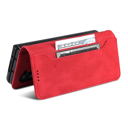 AZNS For Samsung Galaxy Z Fold6 5G Case Leather Phone Cover with Wallet Stand