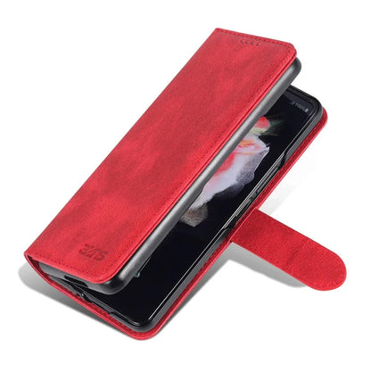 AZNS For Samsung Galaxy Z Fold6 5G Case Leather Phone Cover with Wallet Stand