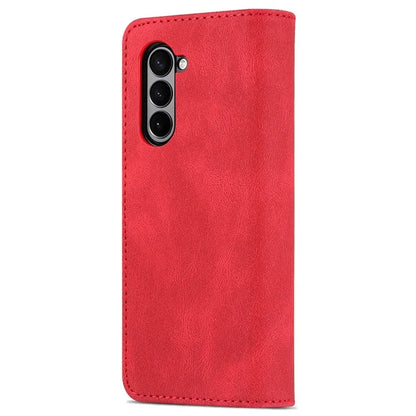 AZNS For Samsung Galaxy Z Fold6 5G Case Leather Phone Cover with Wallet Stand