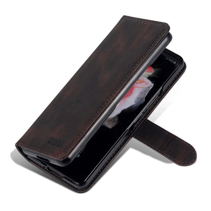 AZNS For Samsung Galaxy Z Fold6 5G Case Leather Phone Cover with Wallet Stand