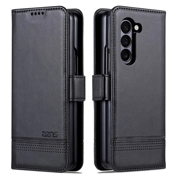 AZNS For Samsung Galaxy Z Fold6 5G Case Wallet PU Leather+PC Phone Cover