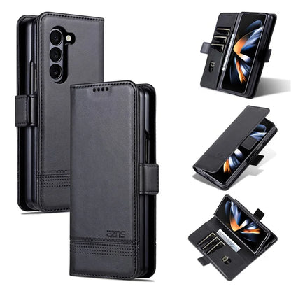 AZNS For Samsung Galaxy Z Fold6 5G Case Wallet PU Leather+PC Phone Cover