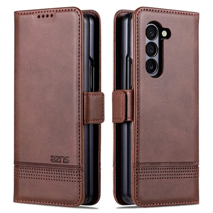 AZNS For Samsung Galaxy Z Fold6 5G Case Wallet PU Leather+PC Phone Cover