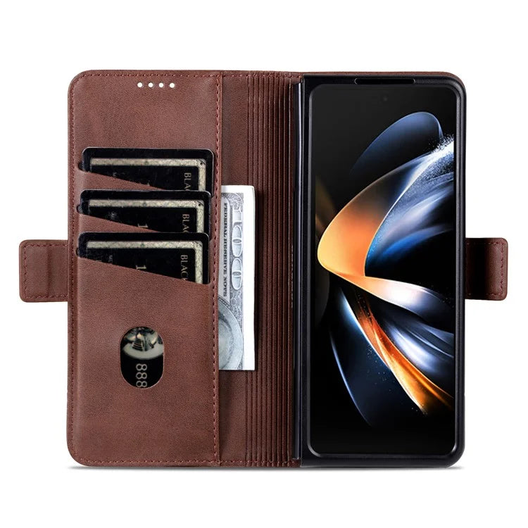AZNS For Samsung Galaxy Z Fold6 5G Case Wallet PU Leather+PC Phone Cover