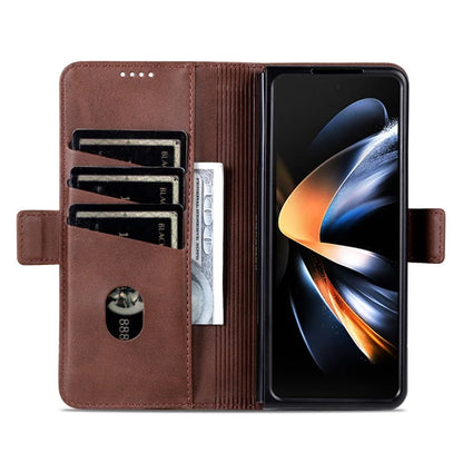 AZNS For Samsung Galaxy Z Fold6 5G Case Wallet PU Leather+PC Phone Cover
