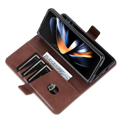 AZNS For Samsung Galaxy Z Fold6 5G Case Wallet PU Leather+PC Phone Cover
