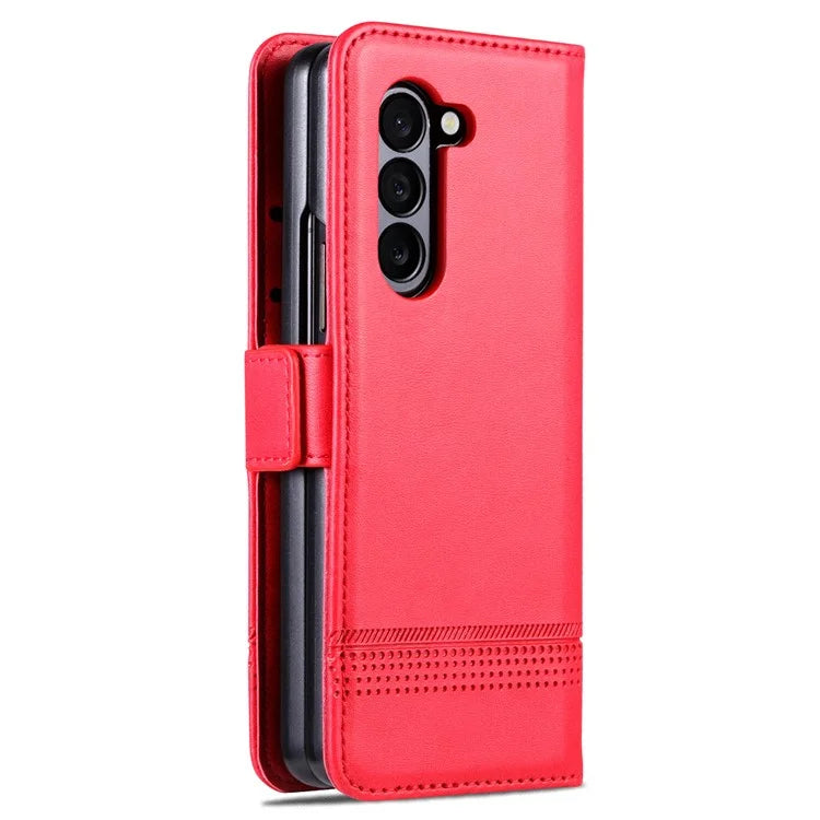 AZNS For Samsung Galaxy Z Fold6 5G Case Wallet PU Leather+PC Phone Cover