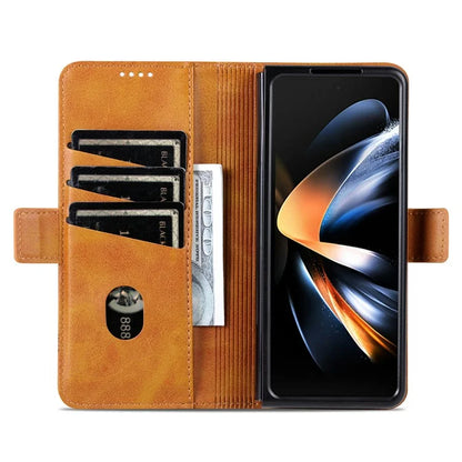 AZNS For Samsung Galaxy Z Fold6 5G Case Wallet PU Leather+PC Phone Cover