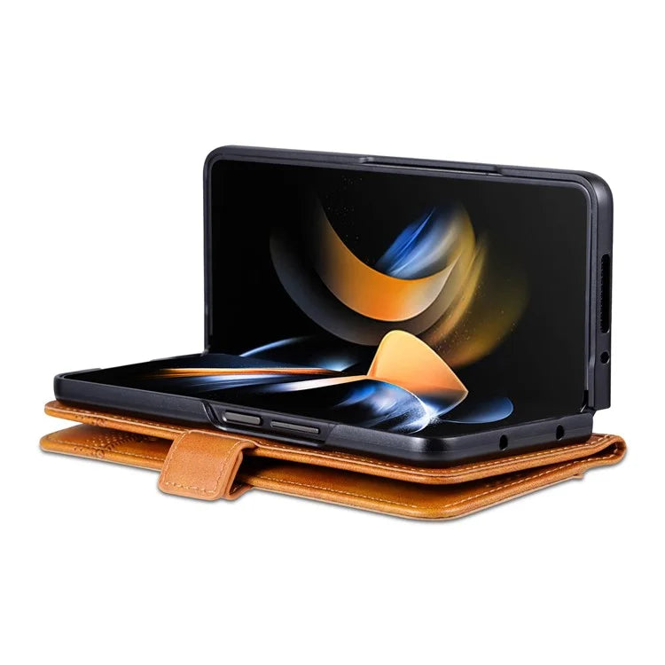 AZNS For Samsung Galaxy Z Fold6 5G Case Wallet PU Leather+PC Phone Cover