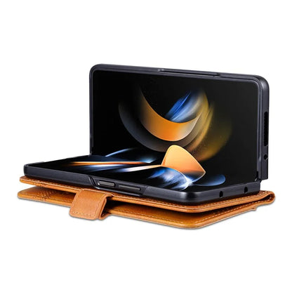 AZNS For Samsung Galaxy Z Fold6 5G Case Wallet PU Leather+PC Phone Cover