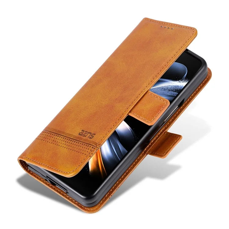 AZNS For Samsung Galaxy Z Fold6 5G Case Wallet PU Leather+PC Phone Cover