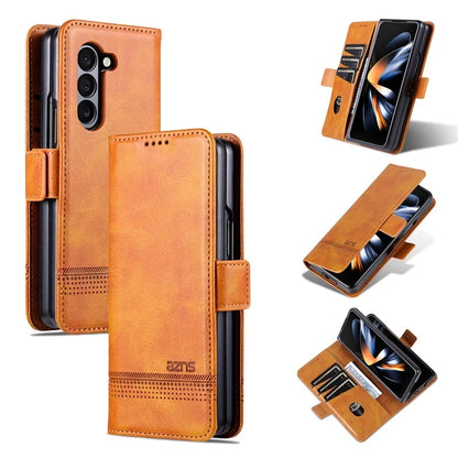 AZNS For Samsung Galaxy Z Fold6 5G Case Wallet PU Leather+PC Phone Cover