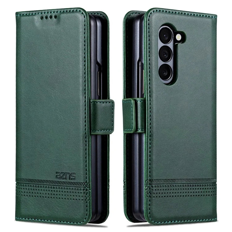 AZNS For Samsung Galaxy Z Fold6 5G Case Wallet PU Leather+PC Phone Cover