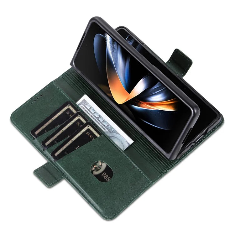 AZNS For Samsung Galaxy Z Fold6 5G Case Wallet PU Leather+PC Phone Cover