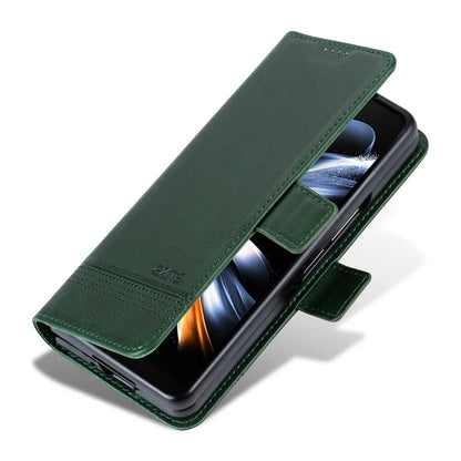 AZNS For Samsung Galaxy Z Fold6 5G Case Wallet PU Leather+PC Phone Cover