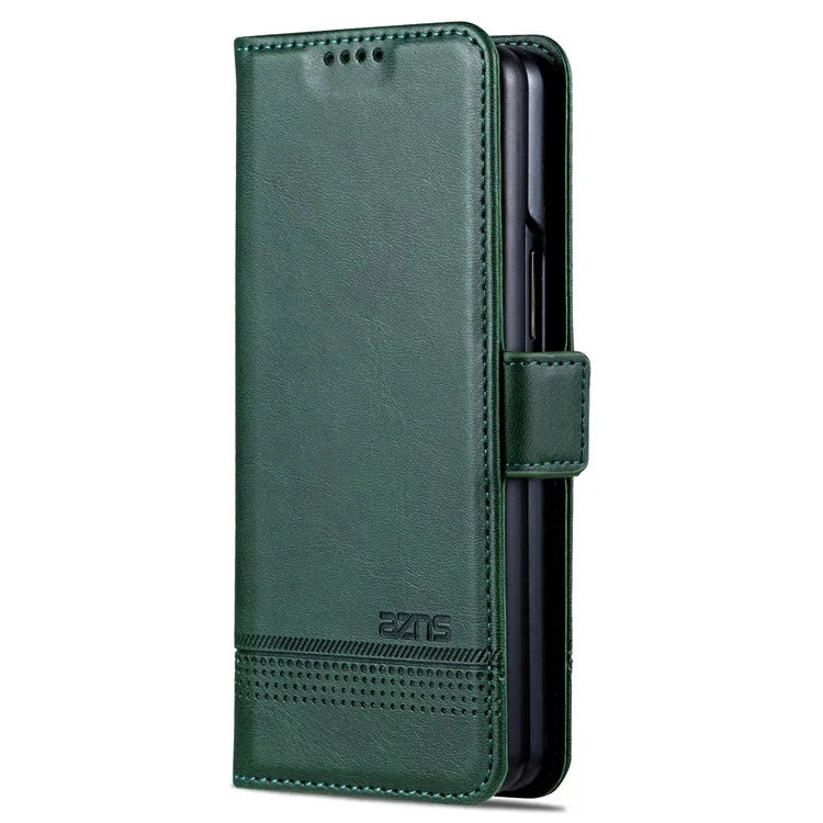 AZNS For Samsung Galaxy Z Fold6 5G Case Wallet PU Leather+PC Phone Cover
