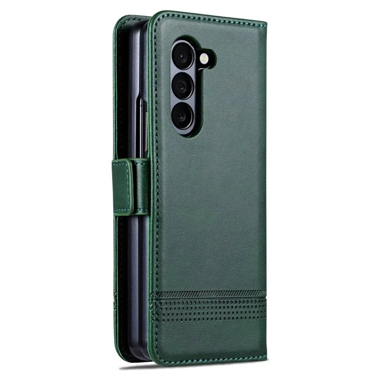 AZNS For Samsung Galaxy Z Fold6 5G Case Wallet PU Leather+PC Phone Cover