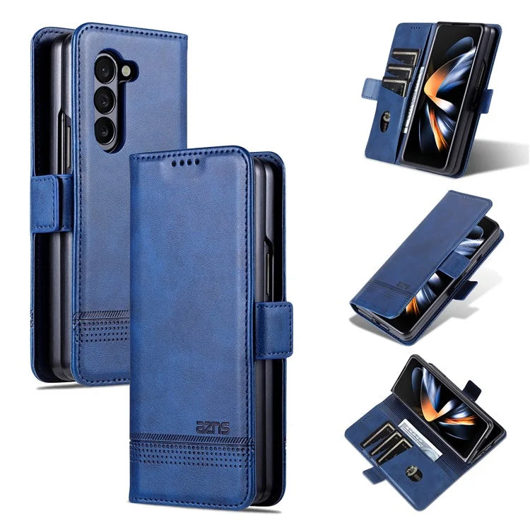 AZNS For Samsung Galaxy Z Fold6 5G Case Wallet PU Leather+PC Phone Cover