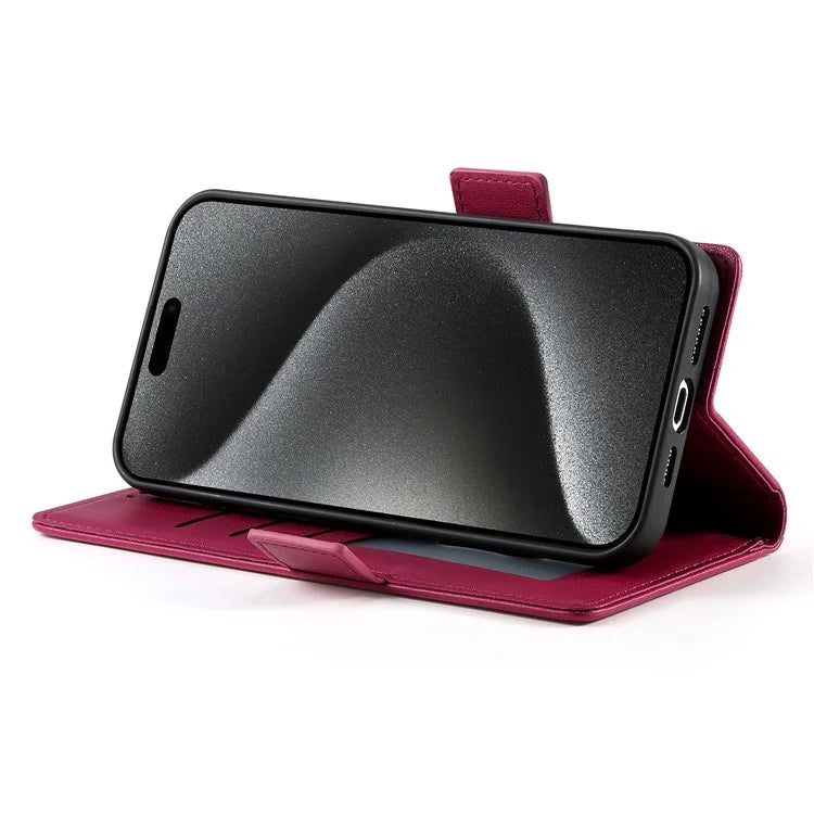 DF-010 For iPhone 14 Pro Case PU Leather Wallet Stand Phone Cover