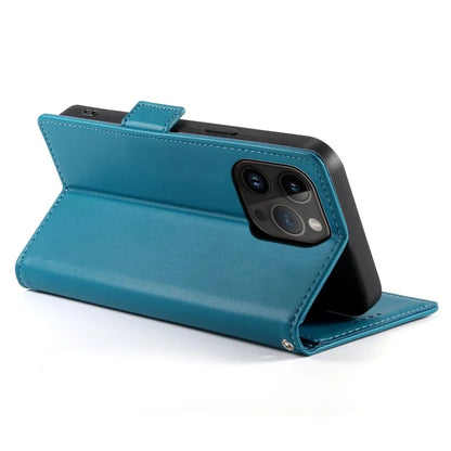 DF-010 For iPhone 14 Pro Case PU Leather Wallet Stand Phone Cover