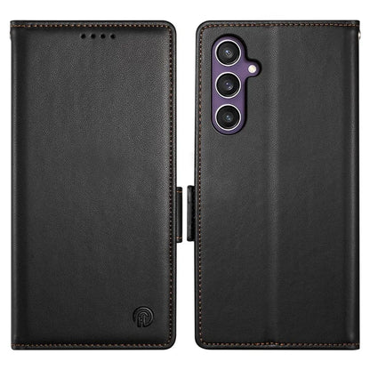 DF-010 For Samsung Galaxy S24+ Wallet Case Leather Phone Cover Side Magnetic Clasps