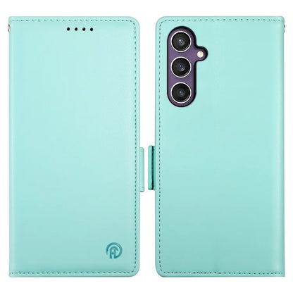 DF-010 For Samsung Galaxy S24+ Wallet Case Leather Phone Cover Side Magnetic Clasps