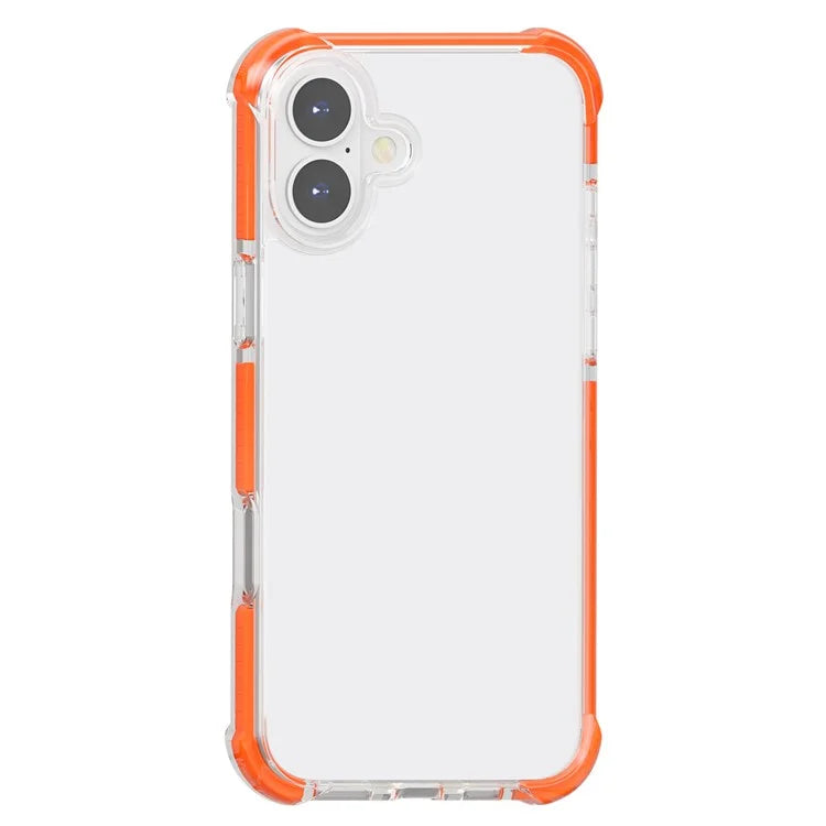 Clear Mobile Phone Case for iPhone 16 TPU+TPE+PC Phone Cover