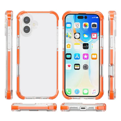 Clear Mobile Phone Case for iPhone 16 TPU+TPE+PC Phone Cover
