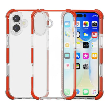 Clear Mobile Phone Case for iPhone 16 TPU+TPE+PC Phone Cover