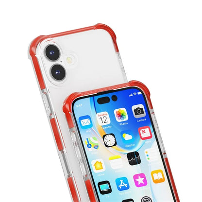 Clear Mobile Phone Case for iPhone 16 TPU+TPE+PC Phone Cover