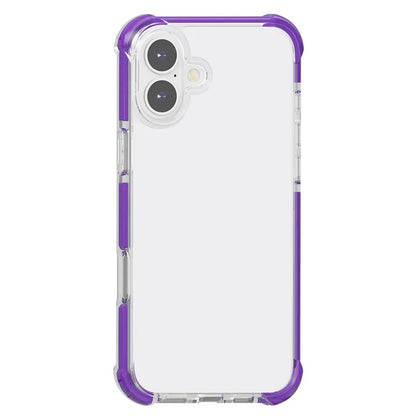 Clear Mobile Phone Case for iPhone 16 TPU+TPE+PC Phone Cover