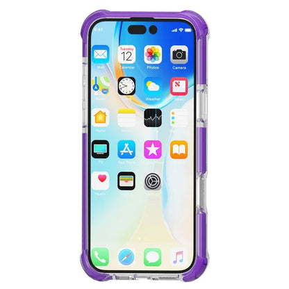 Clear Mobile Phone Case for iPhone 16 TPU+TPE+PC Phone Cover