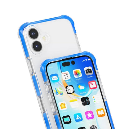 Clear Mobile Phone Case for iPhone 16 TPU+TPE+PC Phone Cover