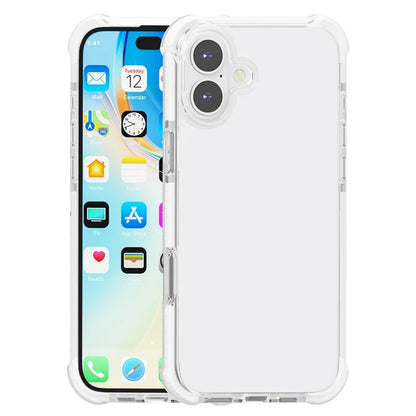 Clear Mobile Phone Case for iPhone 16 TPU+TPE+PC Phone Cover