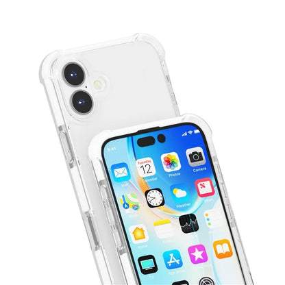 Clear Mobile Phone Case for iPhone 16 TPU+TPE+PC Phone Cover