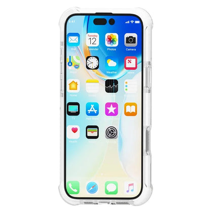 Clear Mobile Phone Case for iPhone 16 TPU+TPE+PC Phone Cover