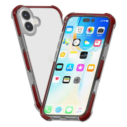 Clear Mobile Phone Case for iPhone 16 TPU+TPE+PC Phone Cover