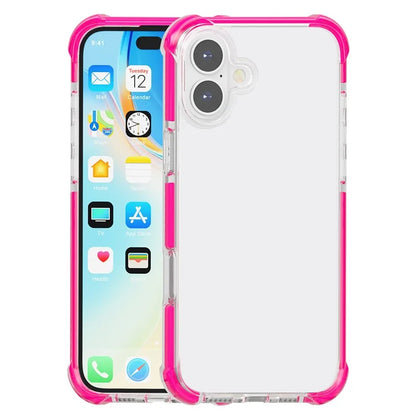 Clear Mobile Phone Case for iPhone 16 TPU+TPE+PC Phone Cover