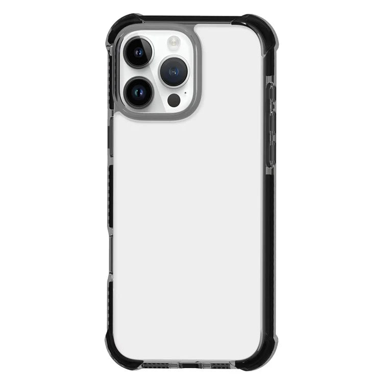 For iPhone 16 Pro Max Clear Mobile Phone Case Shockproof TPU+TPE+PC Phone Cover
