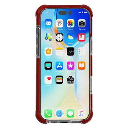 For iPhone 16 Pro Max Clear Mobile Phone Case Shockproof TPU+TPE+PC Phone Cover