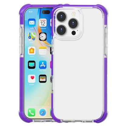 For iPhone 16 Pro TPU+TPE+PC Phone Cover Clear Mobile Phone Case