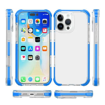 For iPhone 16 Pro TPU+TPE+PC Phone Cover Clear Mobile Phone Case