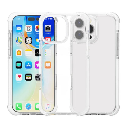For iPhone 16 Pro TPU+TPE+PC Phone Cover Clear Mobile Phone Case