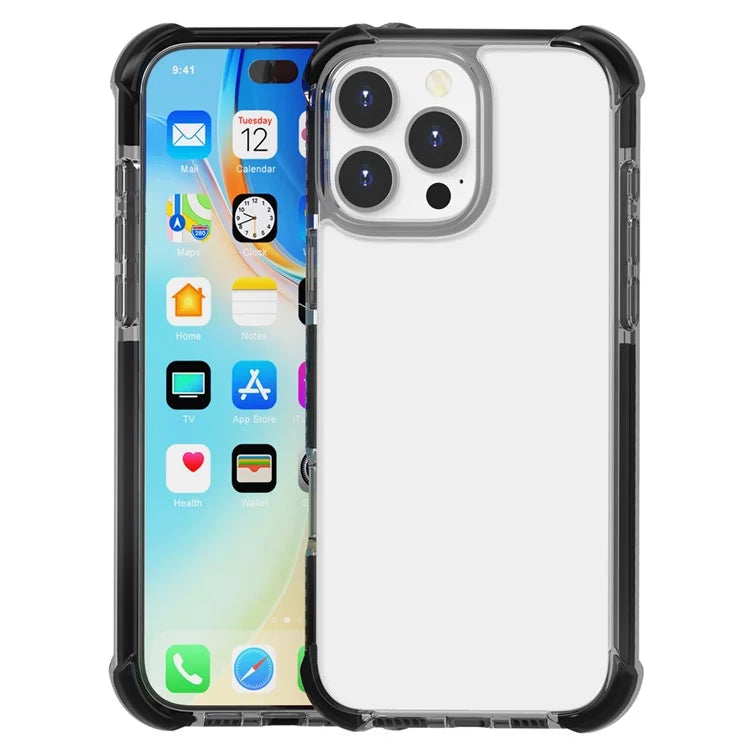 For iPhone 16 Pro TPU+TPE+PC Phone Cover Clear Mobile Phone Case