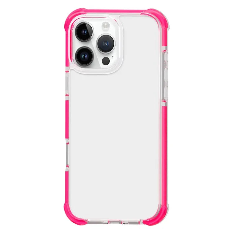 For iPhone 16 Pro TPU+TPE+PC Phone Cover Clear Mobile Phone Case