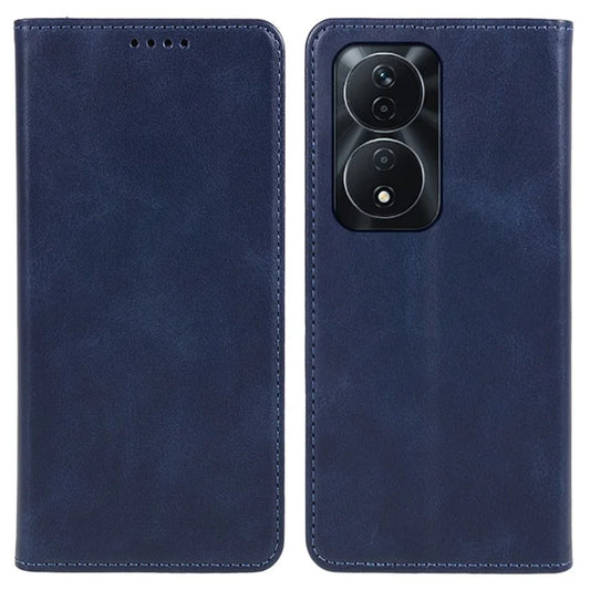 For Honor 90 Smart / X7b 4G Leather Phone Case Calf Texture Wallet Cover Magnetic Closing