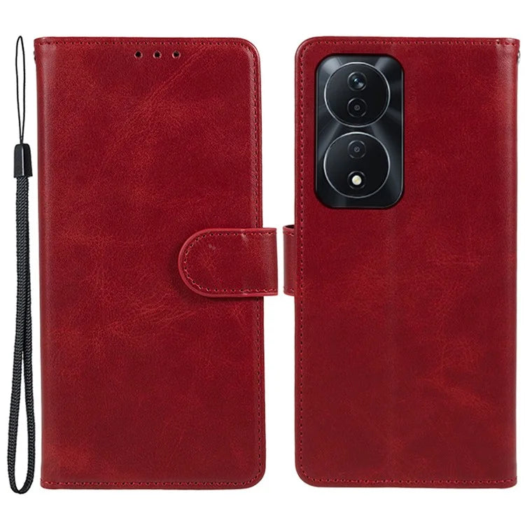 For Honor 90 Smart Wallet Case Calf Texture Folio Flip Leather Phone Cover